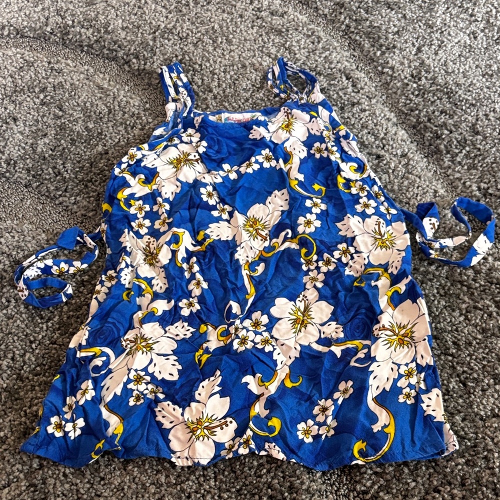 Floral  “Medium” Kids dress EUC